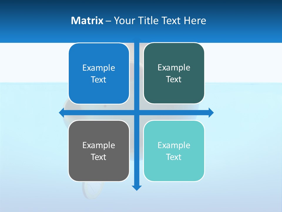 Piggy Bank Sinks In Water PowerPoint Template