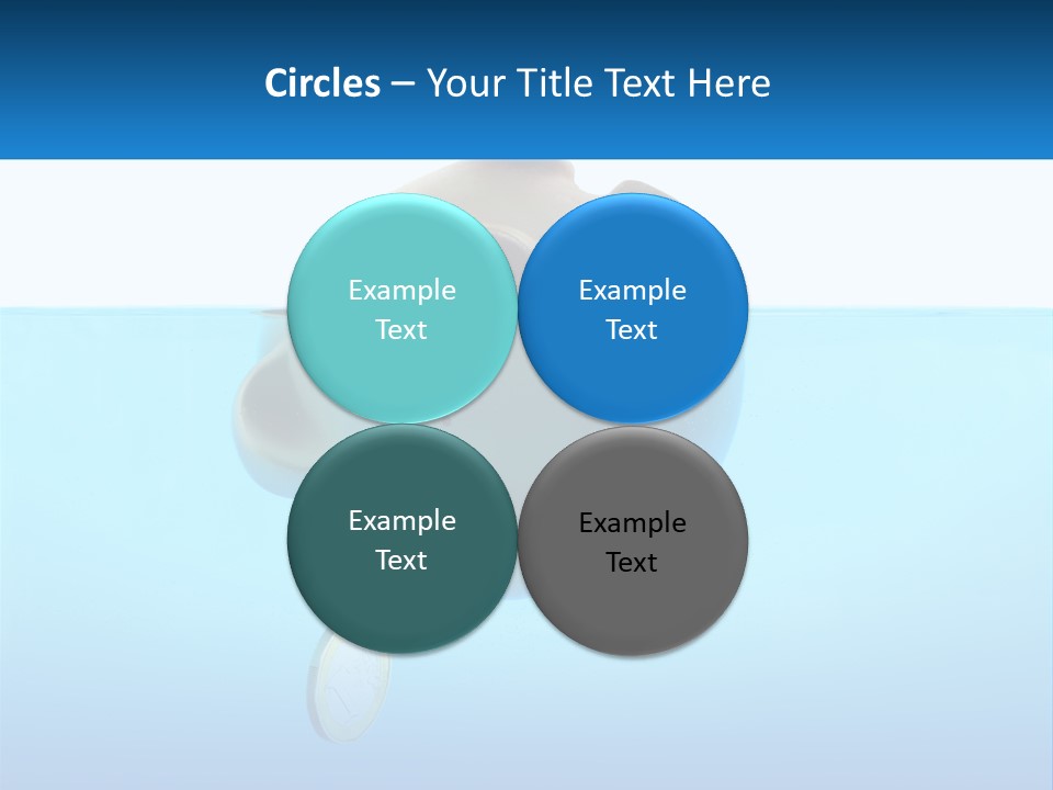 Piggy Bank Sinks In Water PowerPoint Template