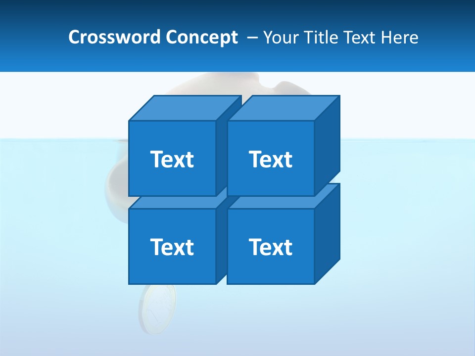 Piggy Bank Sinks In Water PowerPoint Template