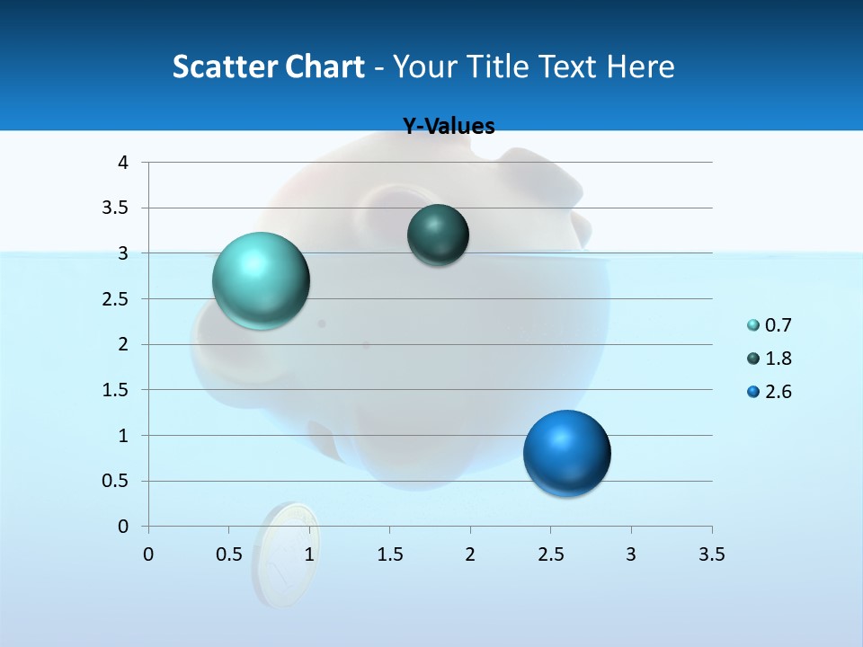 Piggy Bank Sinks In Water PowerPoint Template