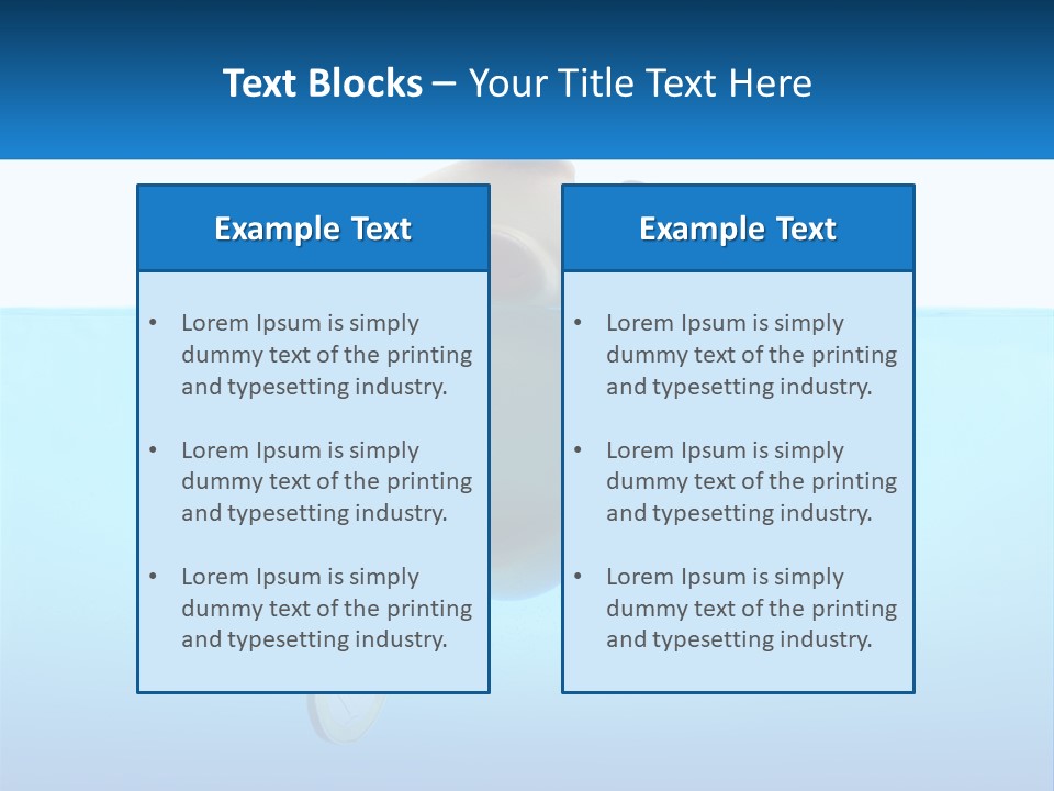 Piggy Bank Sinks In Water PowerPoint Template