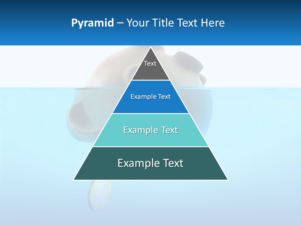 Piggy Bank Sinks In Water PowerPoint Template