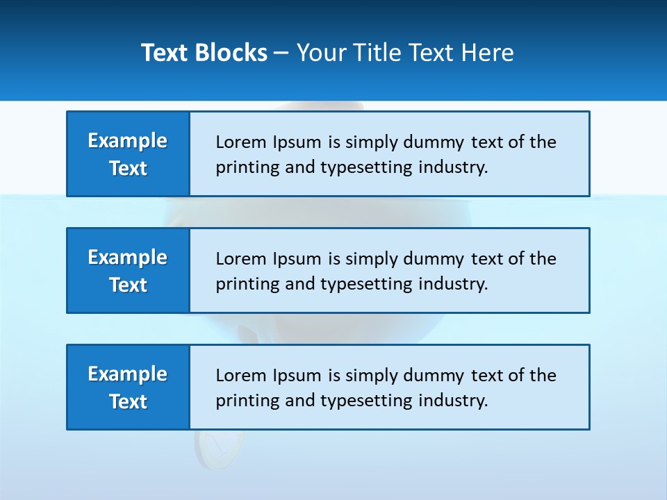 Piggy Bank Sinks In Water PowerPoint Template