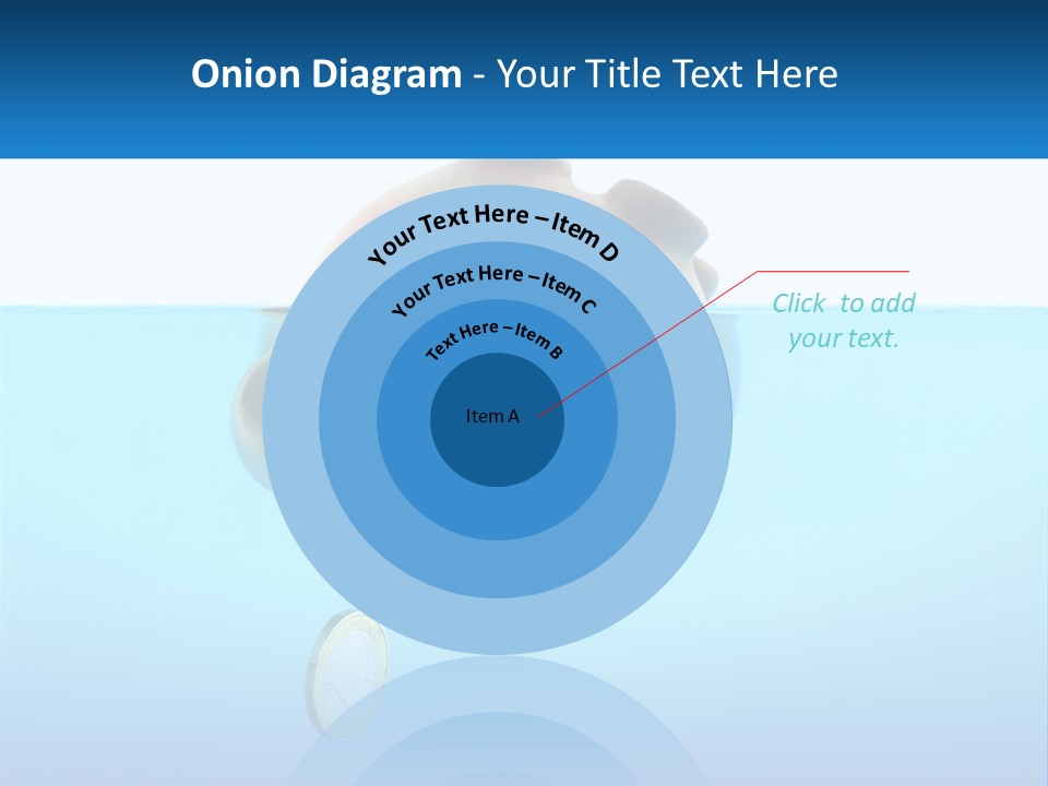 Piggy Bank Sinks In Water PowerPoint Template