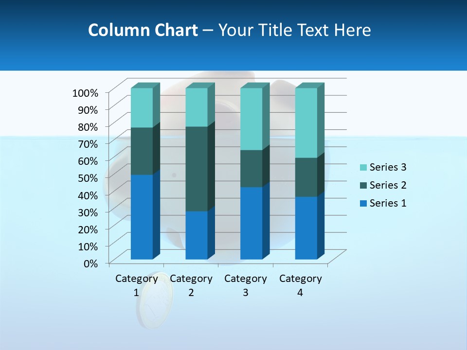 Piggy Bank Sinks In Water PowerPoint Template