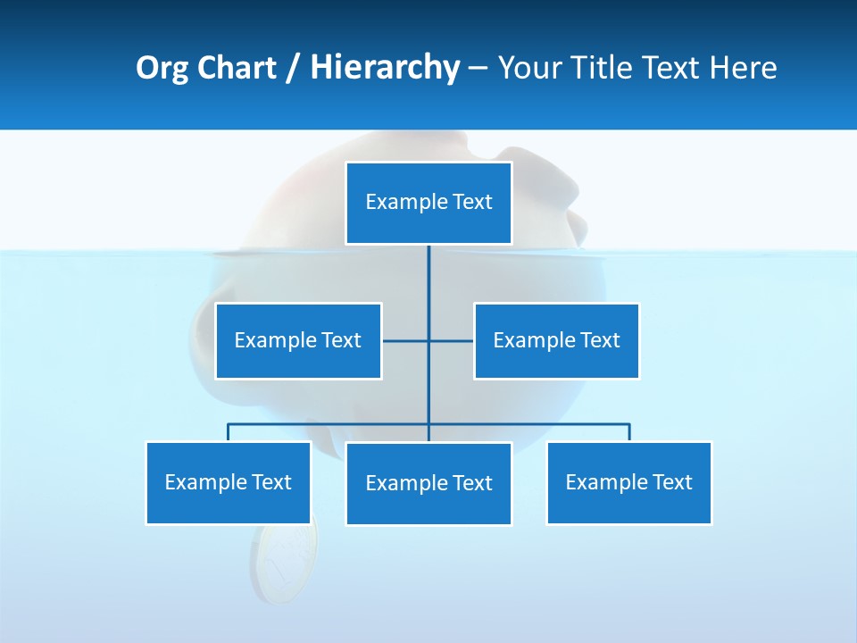 Piggy Bank Sinks In Water PowerPoint Template