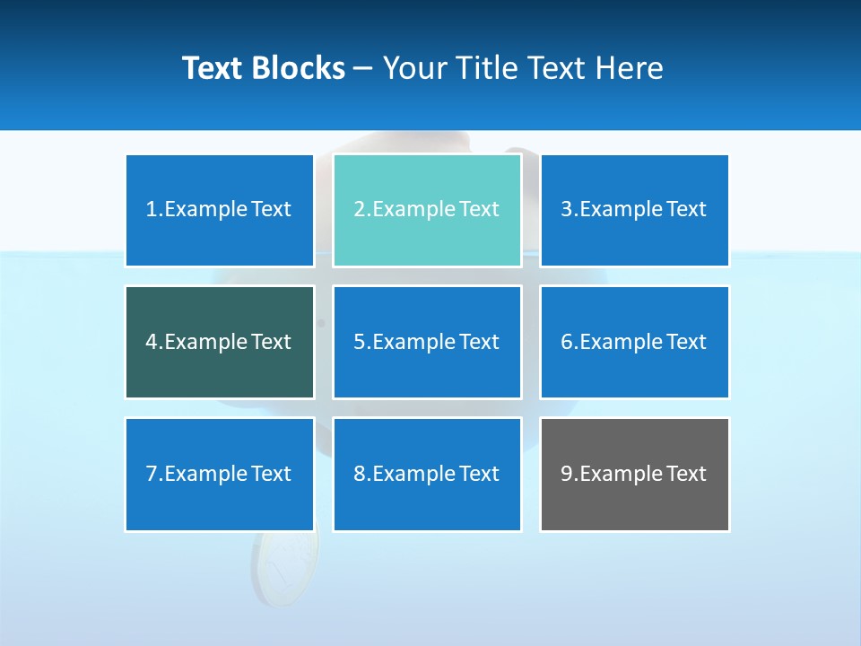 Piggy Bank Sinks In Water PowerPoint Template