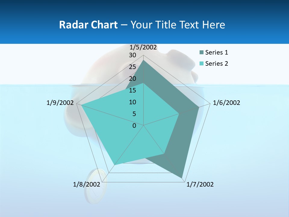 Piggy Bank Sinks In Water PowerPoint Template