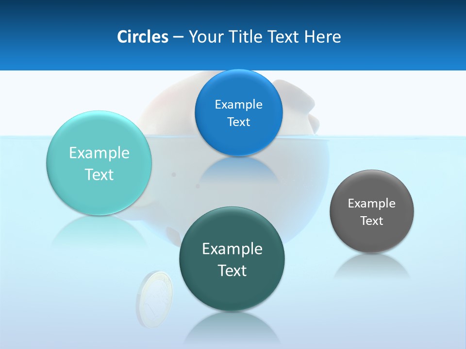 Piggy Bank Sinks In Water PowerPoint Template