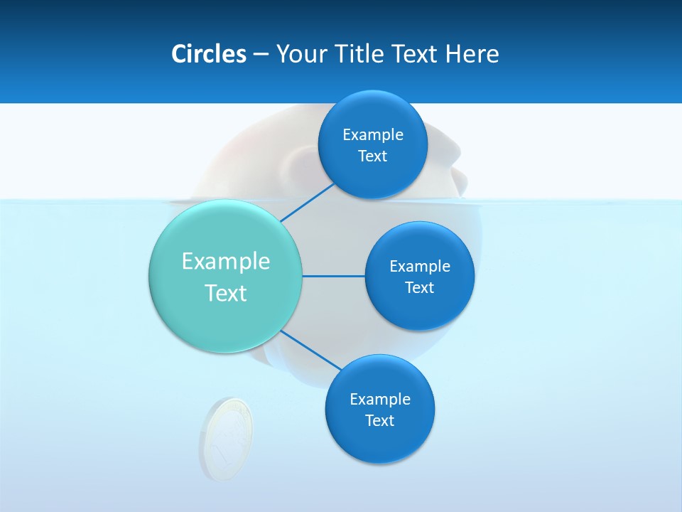 Piggy Bank Sinks In Water PowerPoint Template