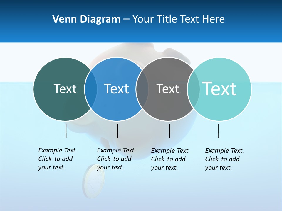 Piggy Bank Sinks In Water PowerPoint Template