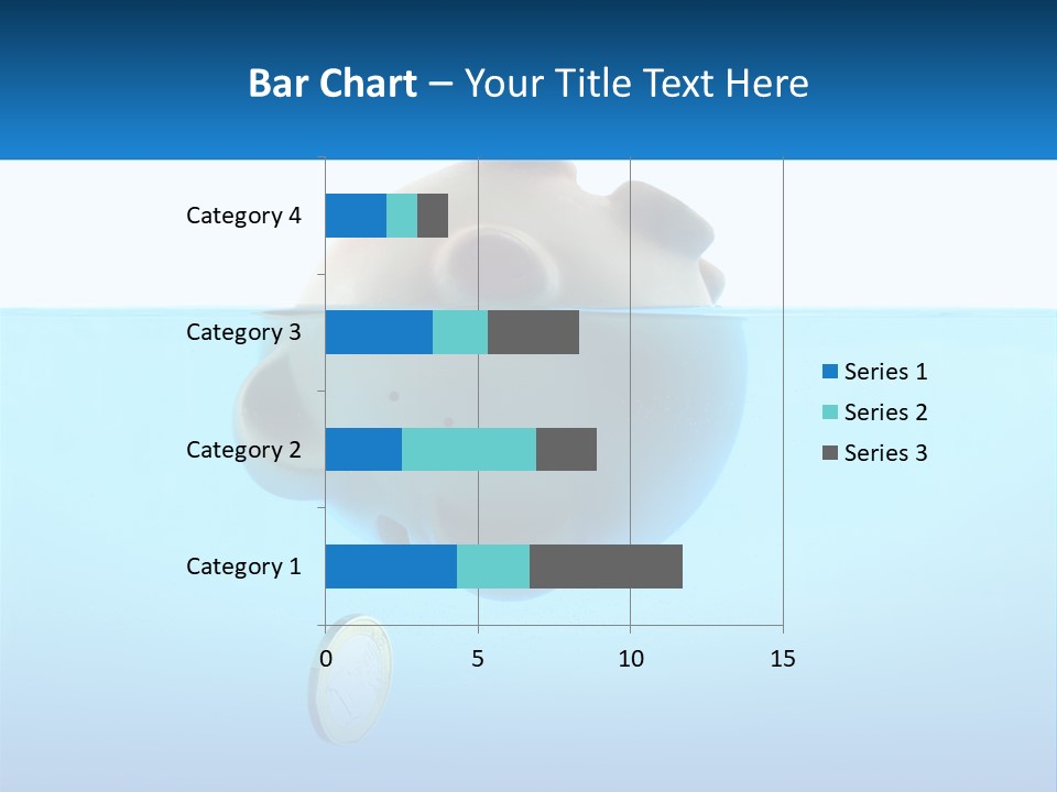 Piggy Bank Sinks In Water PowerPoint Template