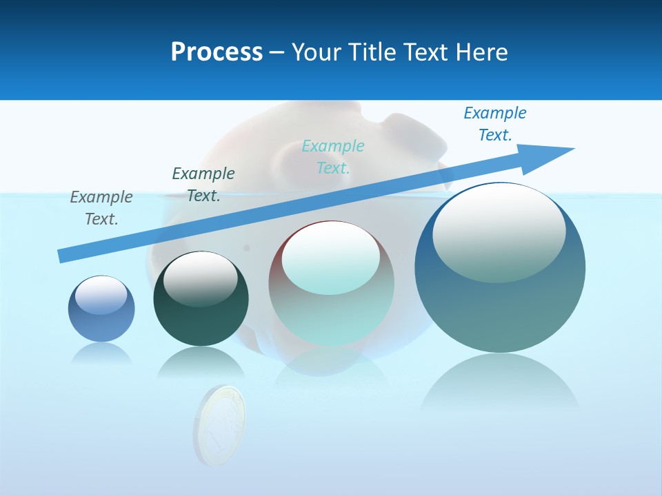 Piggy Bank Sinks In Water PowerPoint Template