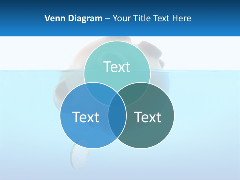 Piggy Bank Sinks In Water PowerPoint Template