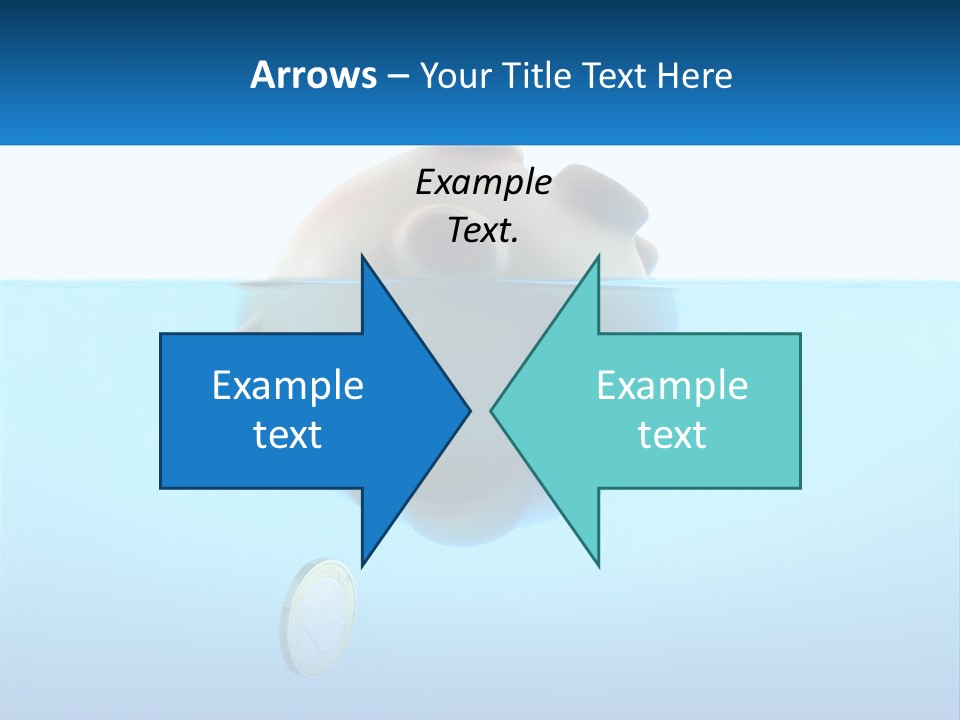 Piggy Bank Sinks In Water PowerPoint Template