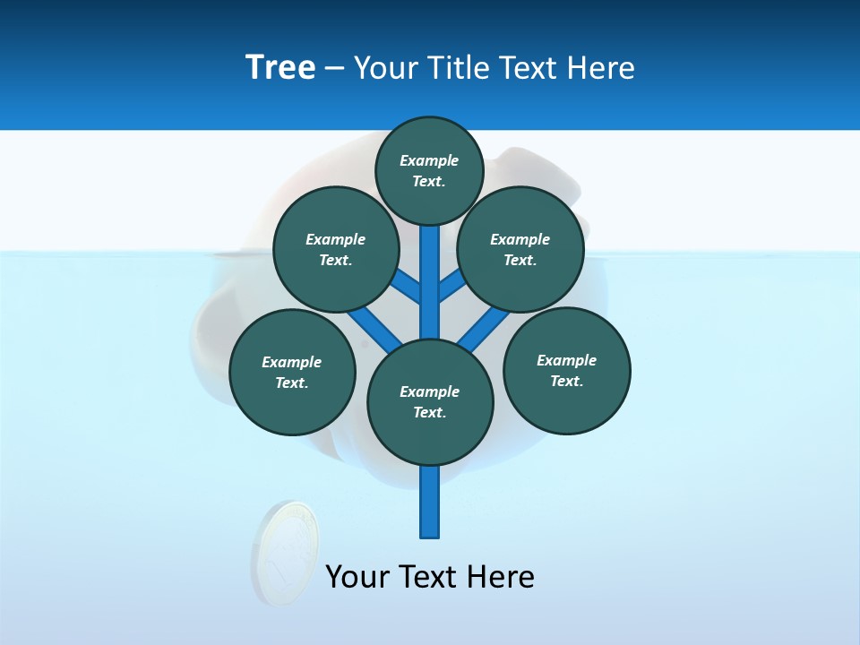 Piggy Bank Sinks In Water PowerPoint Template