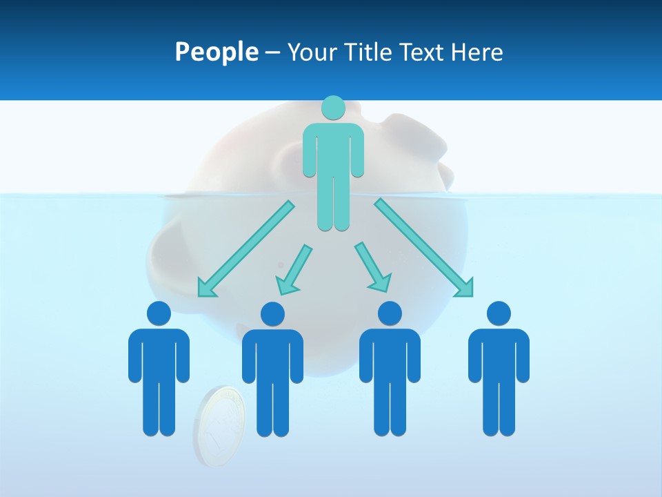 Piggy Bank Sinks In Water PowerPoint Template