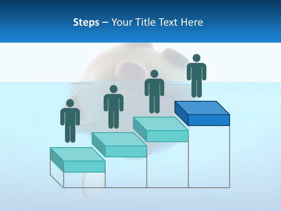 Piggy Bank Sinks In Water PowerPoint Template
