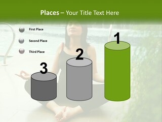 Woman Meditating PowerPoint Template