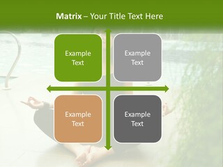 Woman Meditating PowerPoint Template