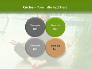 Woman Meditating PowerPoint Template