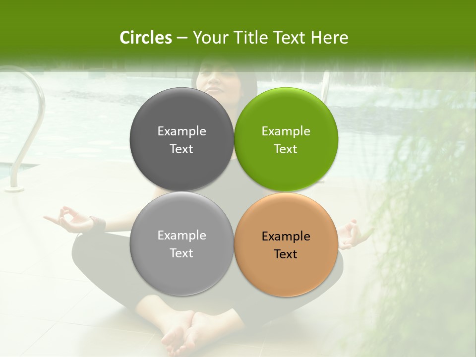 Woman Meditating PowerPoint Template