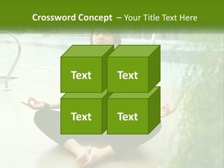 Woman Meditating PowerPoint Template