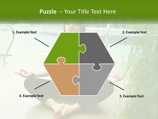 Woman Meditating PowerPoint Template
