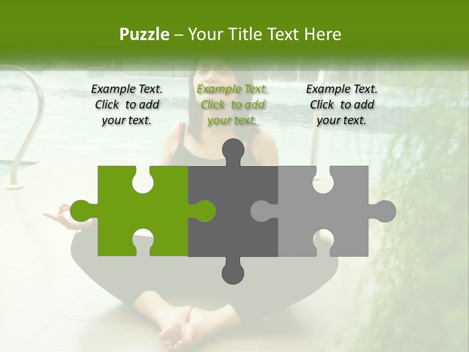 Woman Meditating PowerPoint Template