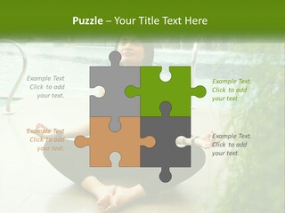 Woman Meditating PowerPoint Template