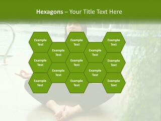 Woman Meditating PowerPoint Template