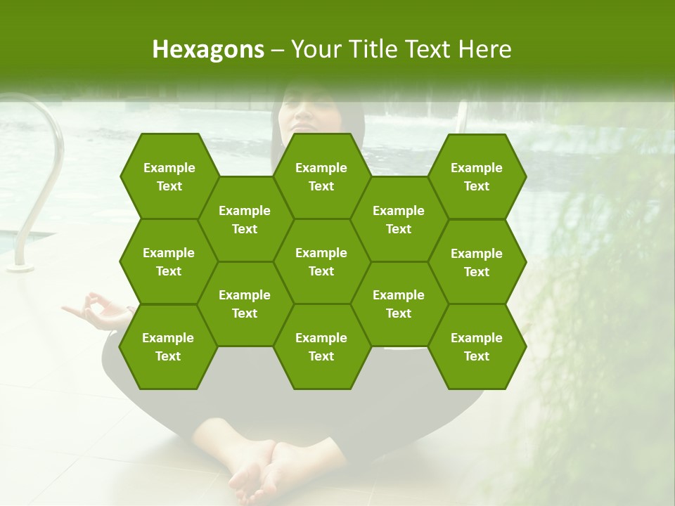 Woman Meditating PowerPoint Template