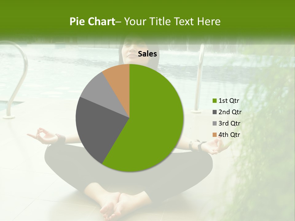 Woman Meditating PowerPoint Template