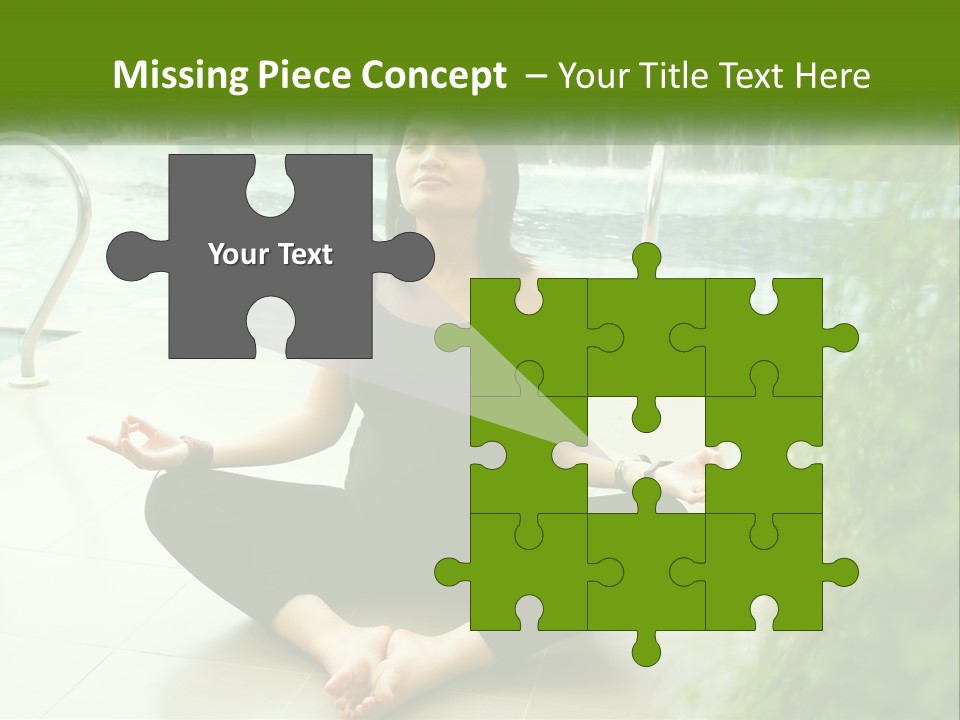 Woman Meditating PowerPoint Template