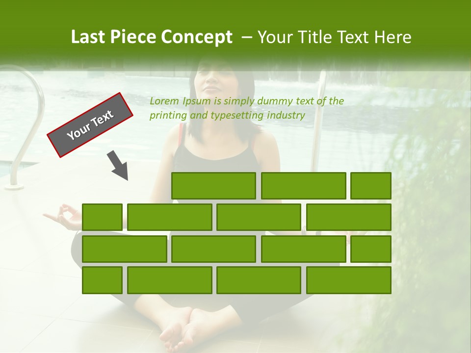 Woman Meditating PowerPoint Template