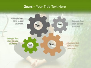 Woman Meditating PowerPoint Template