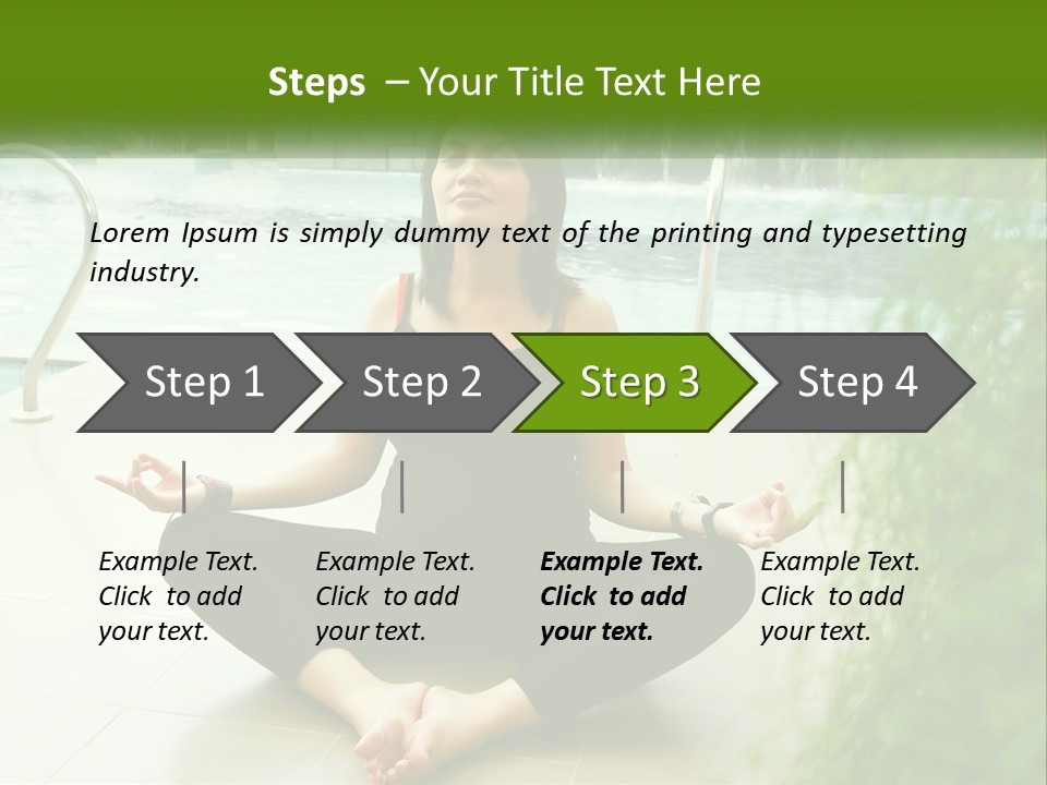 Woman Meditating PowerPoint Template