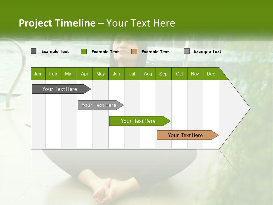 Woman Meditating PowerPoint Template