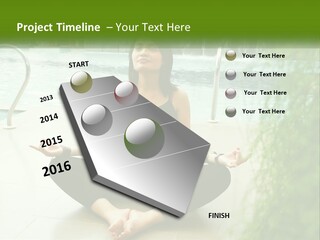 Woman Meditating PowerPoint Template