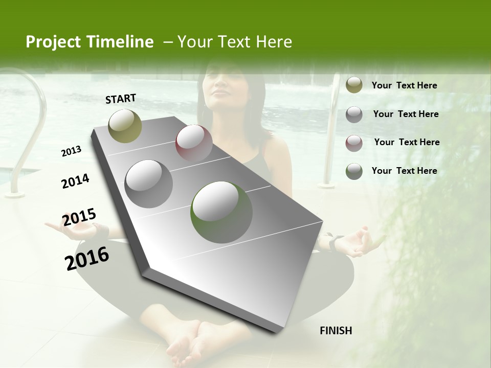 Woman Meditating PowerPoint Template