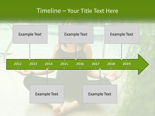 Woman Meditating PowerPoint Template