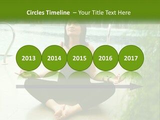 Woman Meditating PowerPoint Template