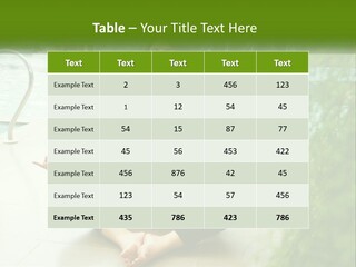 Woman Meditating PowerPoint Template