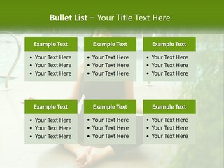 Woman Meditating PowerPoint Template