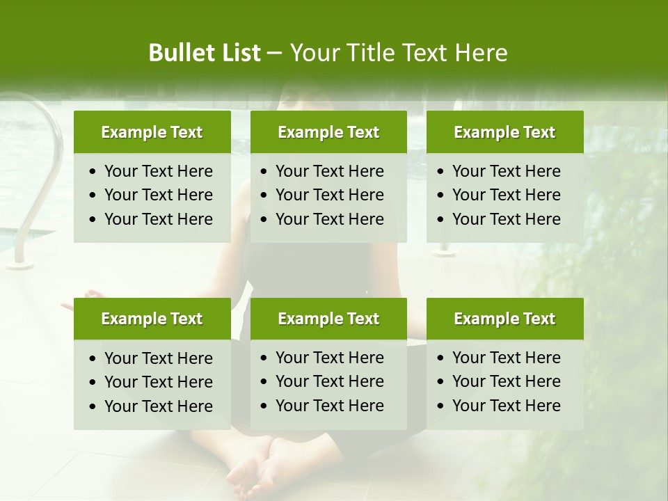 Woman Meditating PowerPoint Template