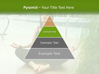 Woman Meditating PowerPoint Template