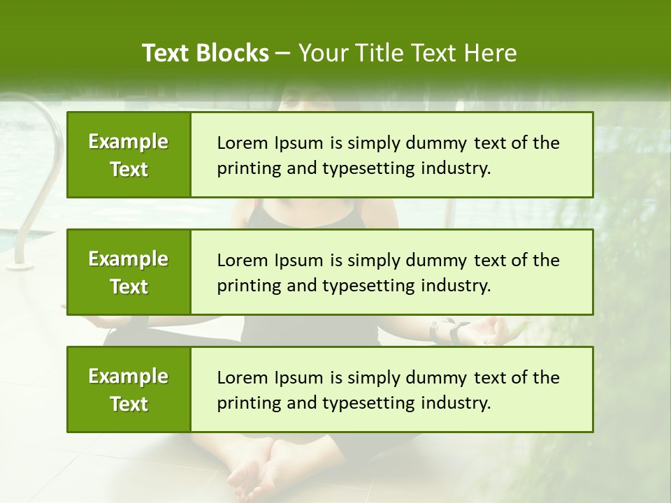 Woman Meditating PowerPoint Template
