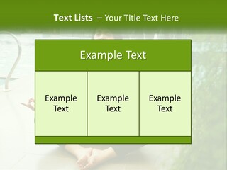 Woman Meditating PowerPoint Template