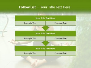 Woman Meditating PowerPoint Template