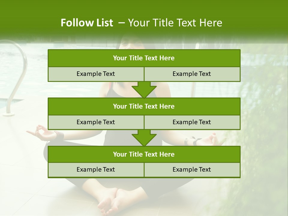 Woman Meditating PowerPoint Template